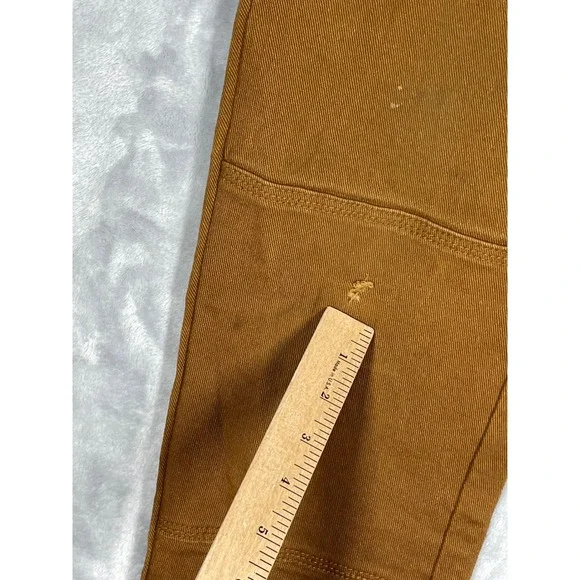 Huxtley Workwear Co Mens 32x32 Tobacco Brown Double Knee Slim Straight Pants - Picture 9 of 14